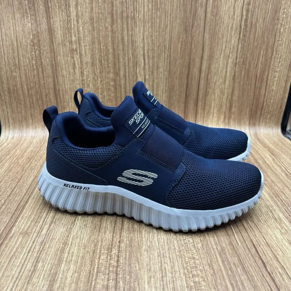 Skechers Depth Charge 2.0 Loafers Air Cooled Foam Size 7 Navy New
